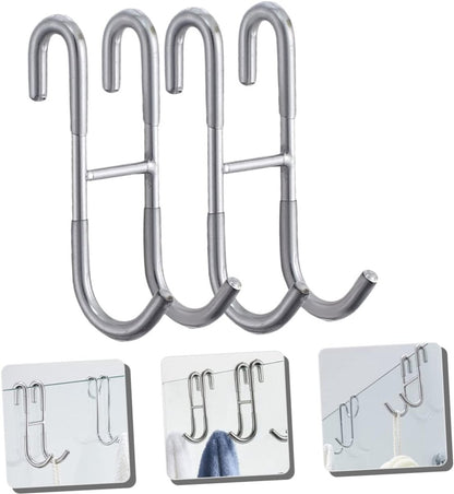 Two-piece set of door hooks, suitable for hanging towels and other storage accessories. - Image 5