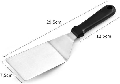 Stainless Steel BBQ Spatula - Barbecue Spatula - BBQ Accessories - Spatula - BBQ Essentials - Steak Spatula - Barbecue Spatula - Kitchen Tools - Barbecue Spatula - Stainless Steel Spatula - Teppanyaki Spatulas - Grill Spatula - Stainless Steel Grill Scrap - Image 4