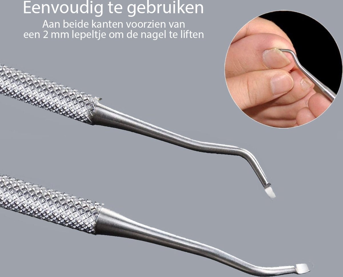 Nail Lifter for Ingrown Toenails - Nail Lifter - Double-Sided Sturdy 2 mm Spoons - Pedicure Excavator - - Image 4