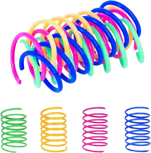 Cat Feather Sniffing Pack - Colored - 6 pieces | Cat Toys - Spring - Cat Toys - Springs - Cat Toy - Toys for Cats - Play Feather - Kittens - Image 2