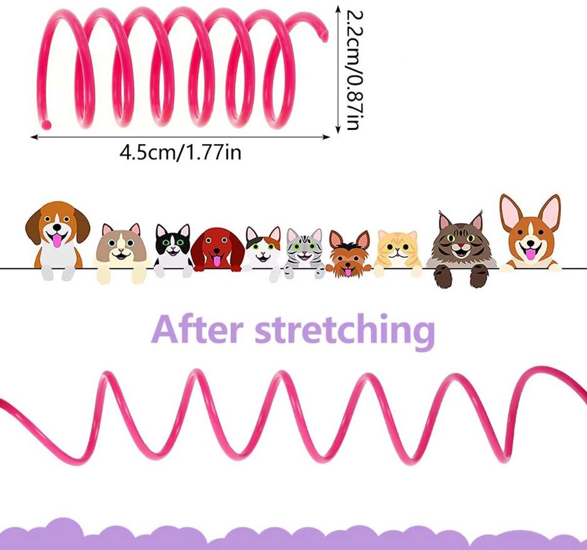 Cat Feather Sniffing Pack - Colored - 6 pieces | Cat Toys - Spring - Cat Toys - Springs - Cat Toy - Toys for Cats - Play Feather - Kittens - Image 5