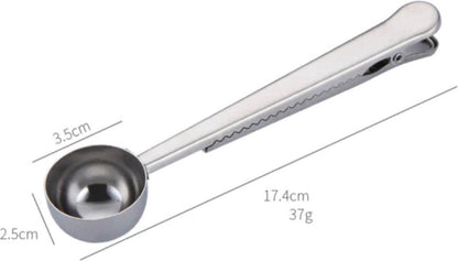 Coffee Scoop – Measuring Scoop – Coffee Accessories – Scoop – Scoops – Coffee Scoop – Airtight Seal – Closure – Seal – Grey – 3D
