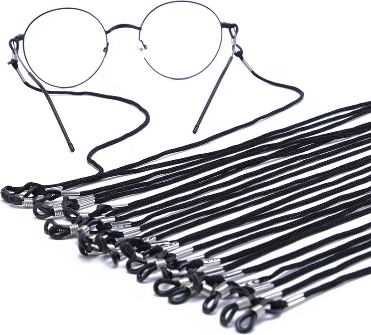 Glasses Cord / 12 Pieces / Black Cord / 3D - Image 3