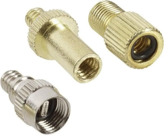 Adapter for bicycle valve - 3-piece - bicycle valve - adapter