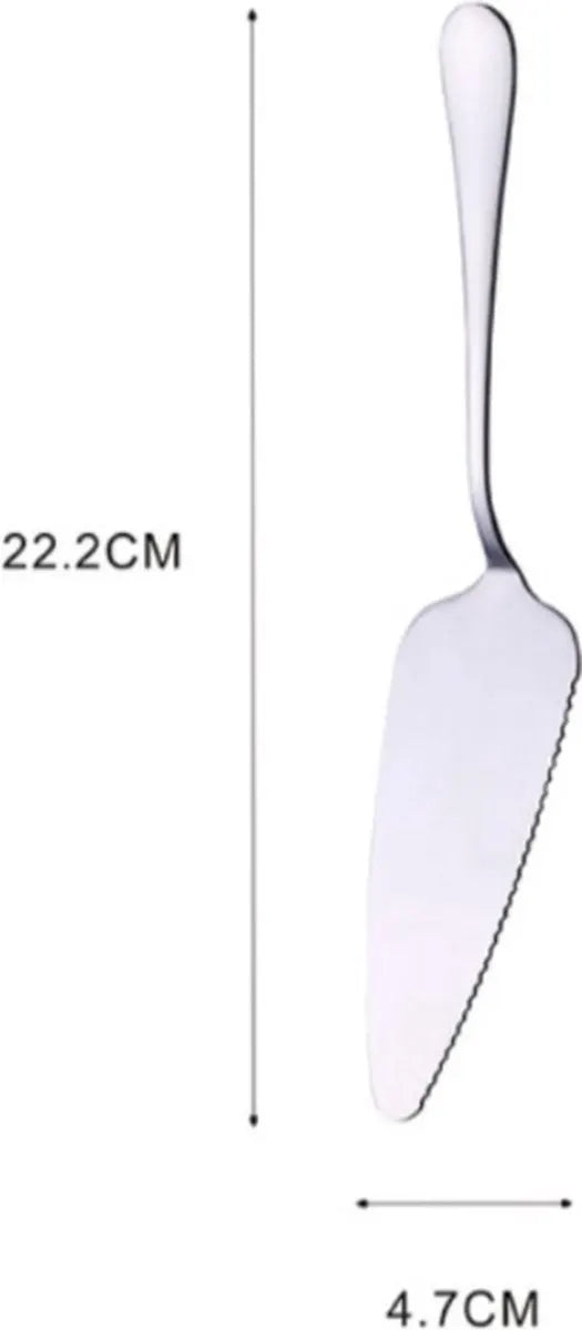 Stainless Steel Cake Server with Serrated Edge, Bronze Pie Cutter for Baking, 22.2 x 4.7 cm - Image 2