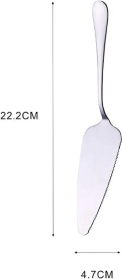 Stainless Steel Cake Server with Serrated Edge, Bronze Pie Cutter for Baking, 22.2 x 4.7 cm - Image 2