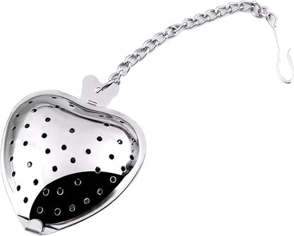 Stainless Steel Heart-shaped Tea Infuser | Male Tea Filter | Separate Tea Strainer | Herb Heart | Sieve | Tongs | Infuser | Tea Egg | Mr Tea | Little Tea Man | Stainless Steel