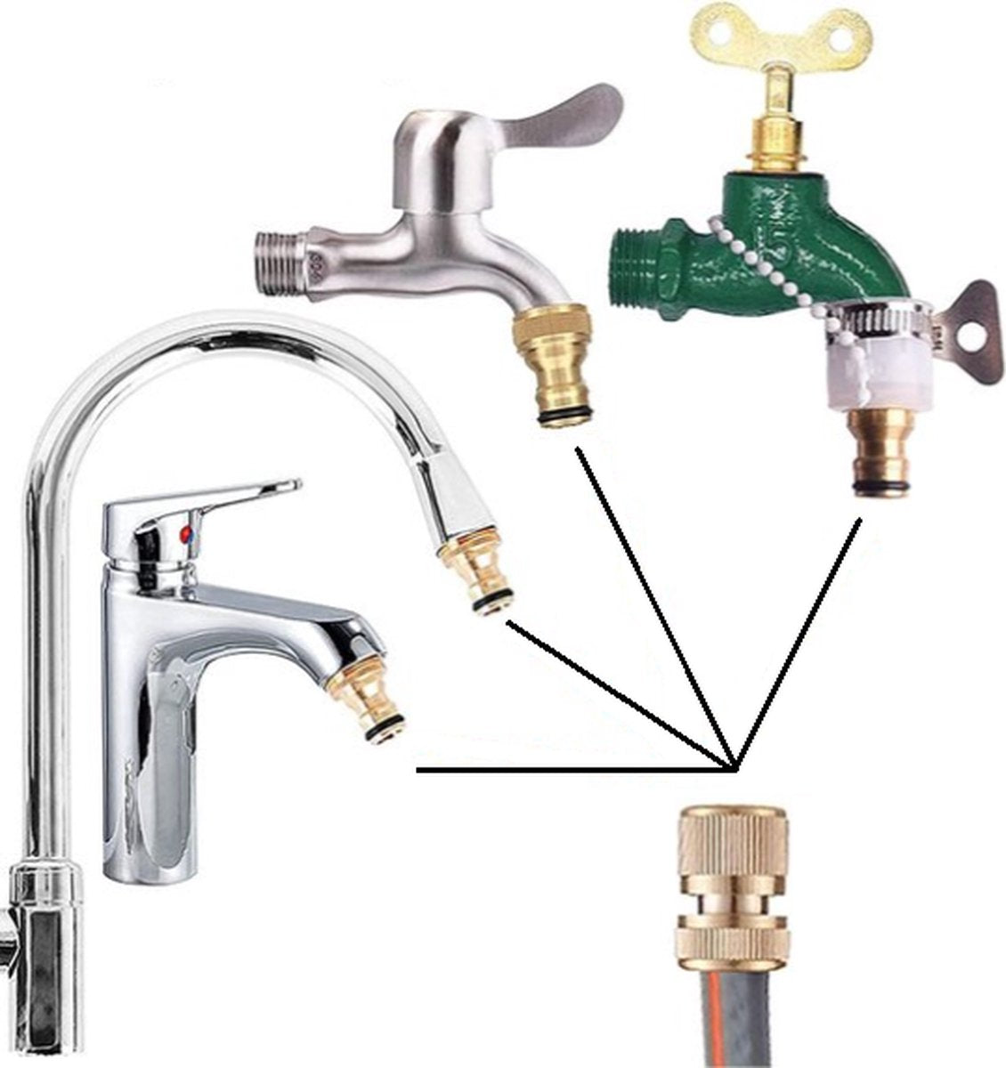 Kitchen Faucet Adapter | Universal | Tap Adapter | For Connecting a Hose | Faucet Connector - Image 4