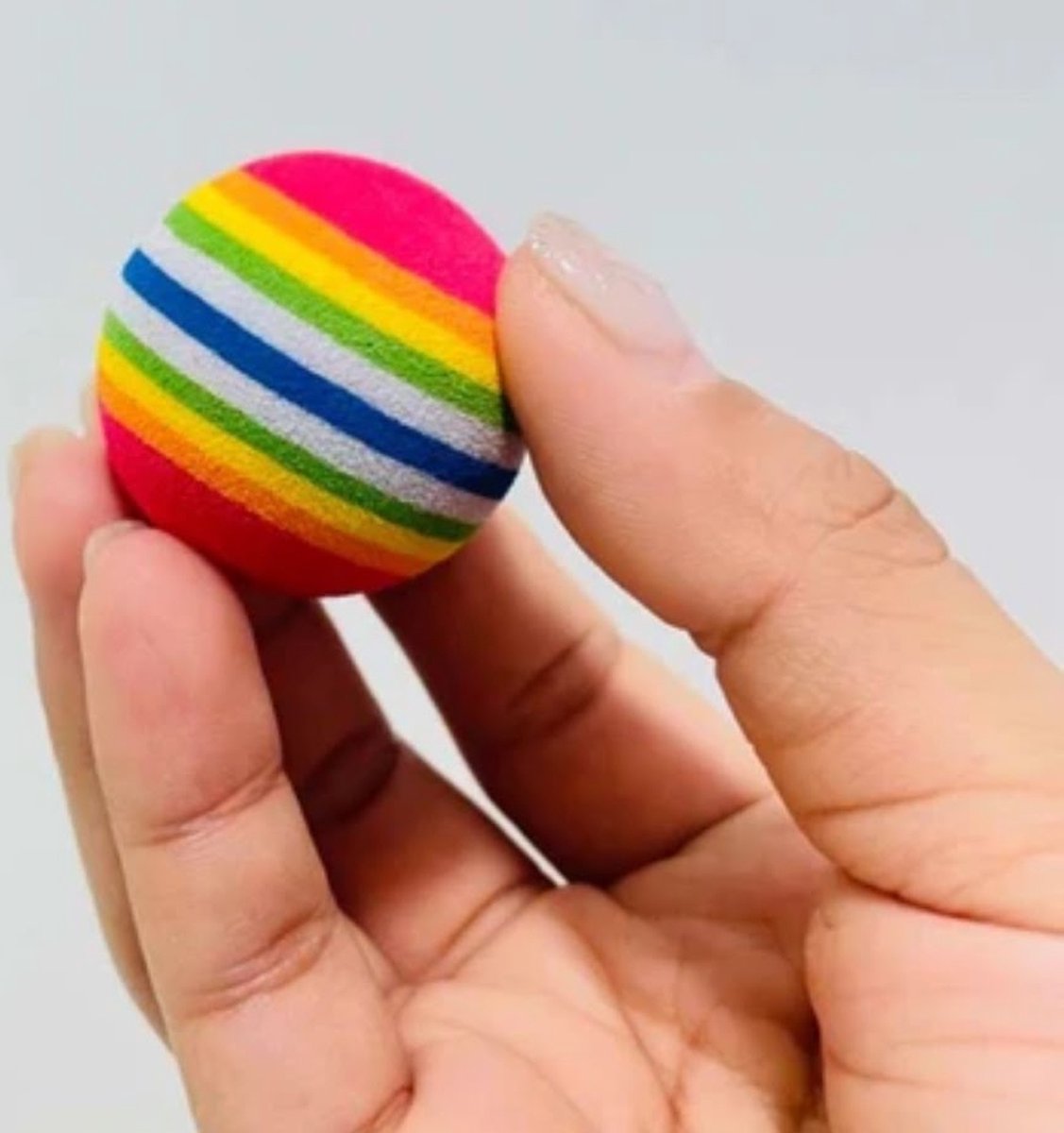 4 Pieces Cat Balls | Cat Toys | Cat Toys | Interactive Play | Kittens | 3.5 CM | Rainbow 4 Pieces - Image 4