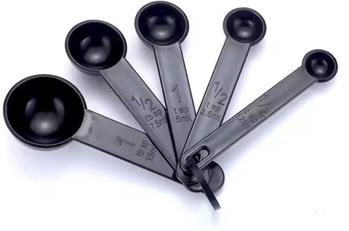 Measuring Spoon Set 5 Pieces | Kitchen Utensils | Measuring Spoon | White - Image 2
