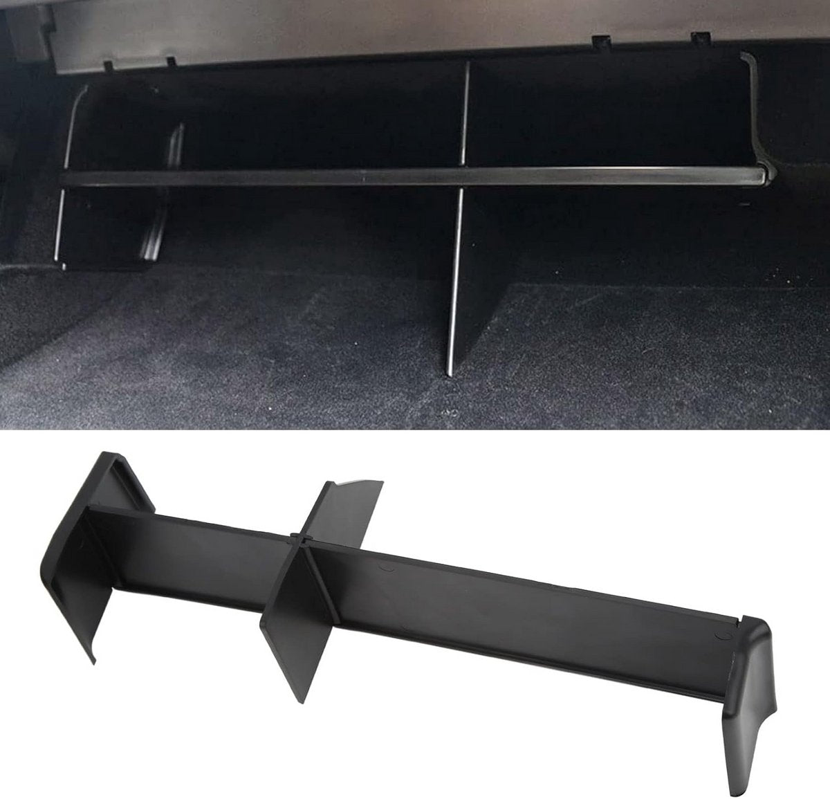 Glove Compartment Divider Organizer for Car Interior - 4-Piece Storage Accessories - Image 6