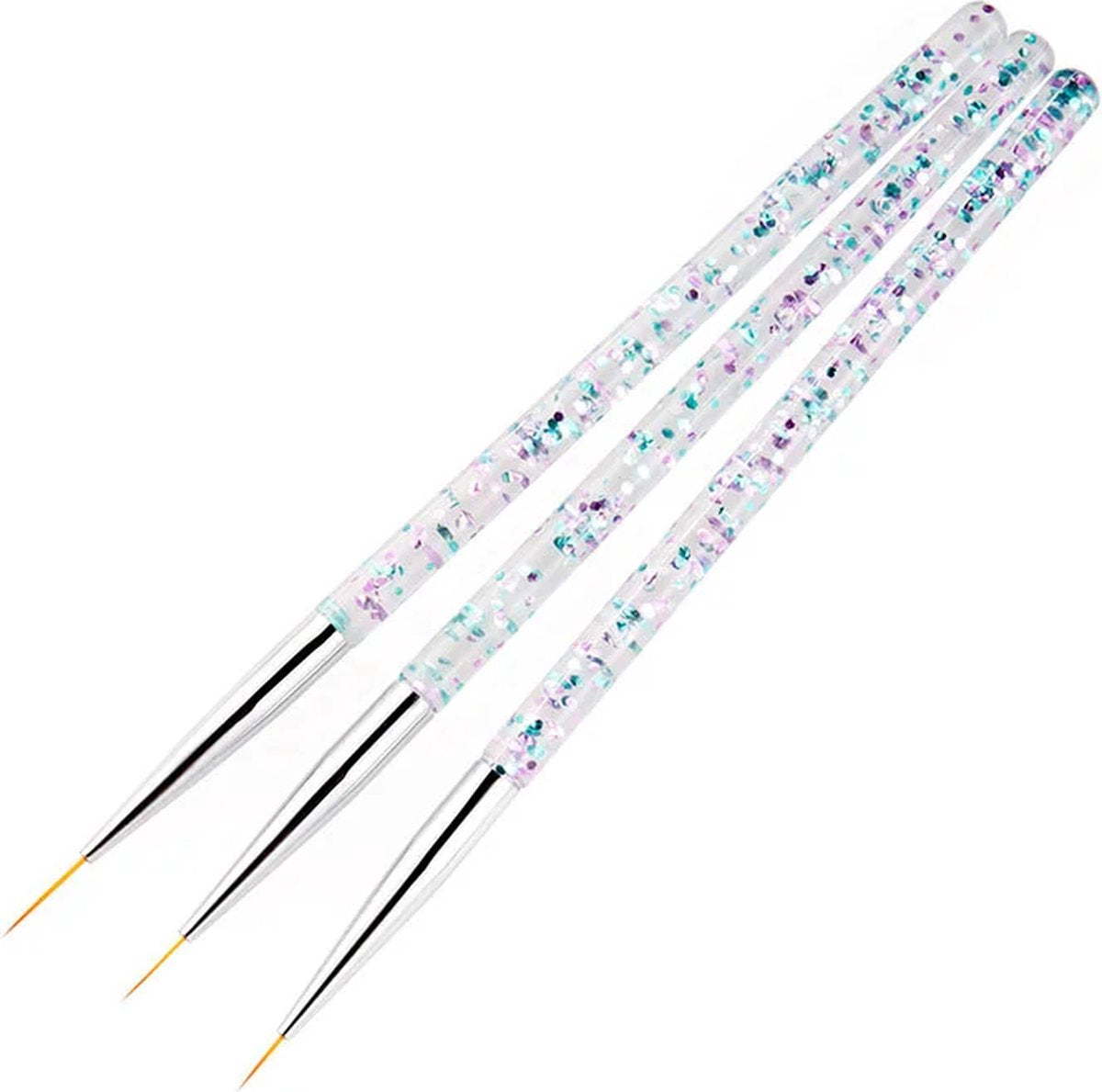Nail Art Pens Set of 3 | Nail Brushes | GOLD - Image 2