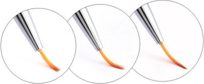 Nail Art Pens Set of 3 | Nail Brushes | GOLD - Image 3