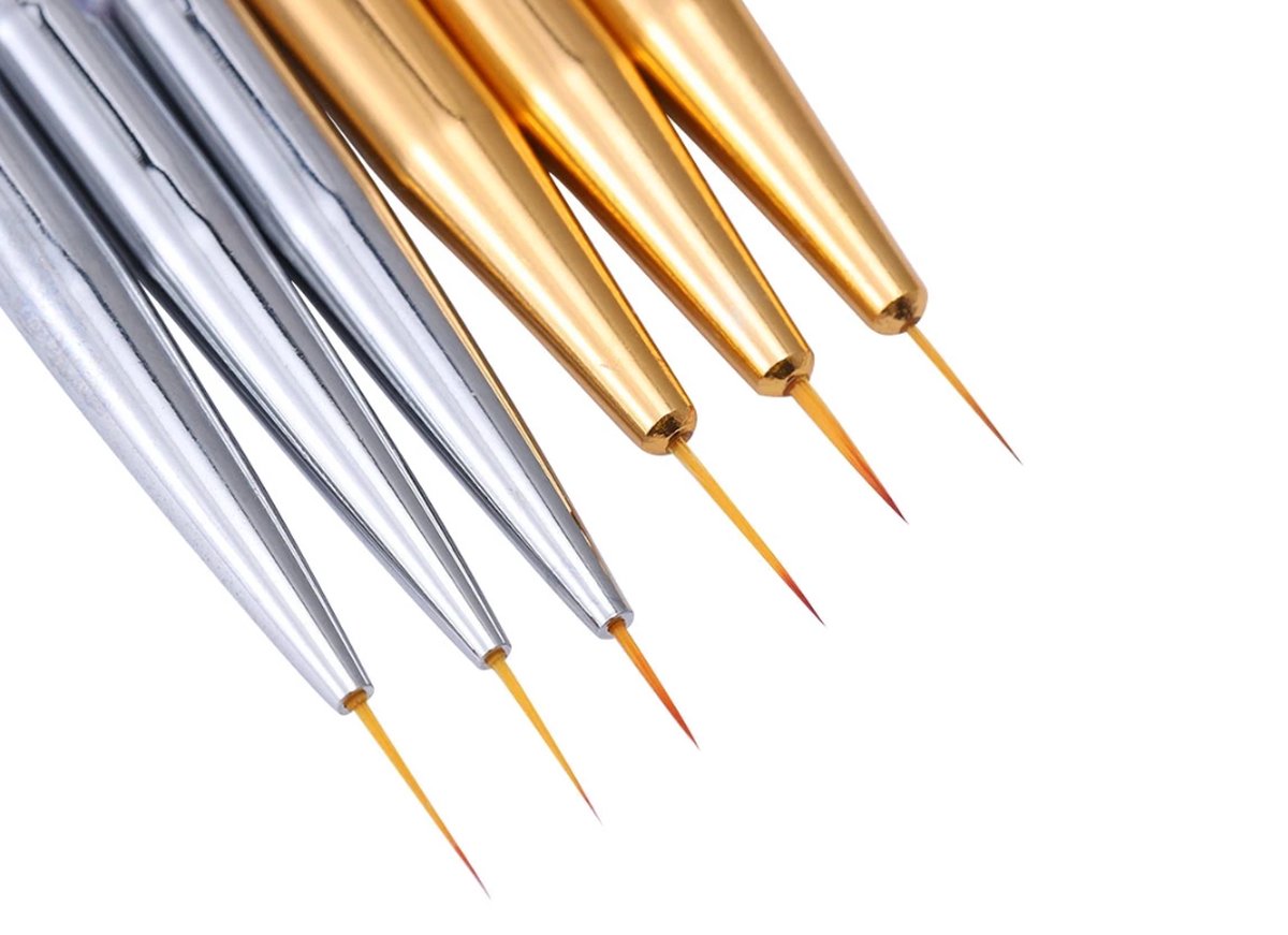 Nail Art Pens Set of 3 | Nail Brushes | GOLD - Image 7