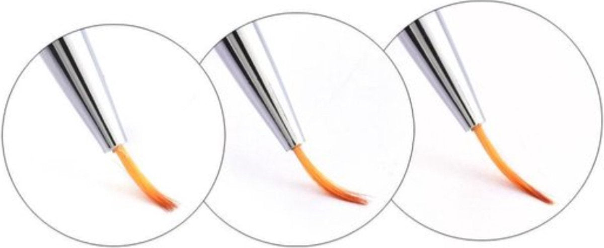 Nail Art Pens Set of 3 | Nail Brushes | silver - Image 2