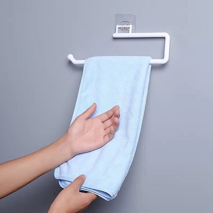 Kitchen Roll Hanger | Kitchen Roll Holder | Kitchen Roll Holder | Foil Holder | Self-Adhesive | White - Image 2
