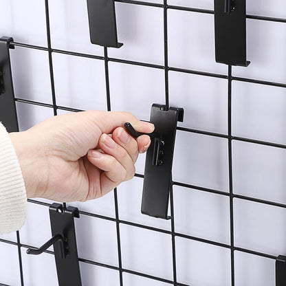 Gridwall Hooks 30 Pieces - 10/15/20cm - Iron - Black - Commercial Quality - Grid Wall Panels Accessory - Garage - Shop - Storage accessories - Image 4