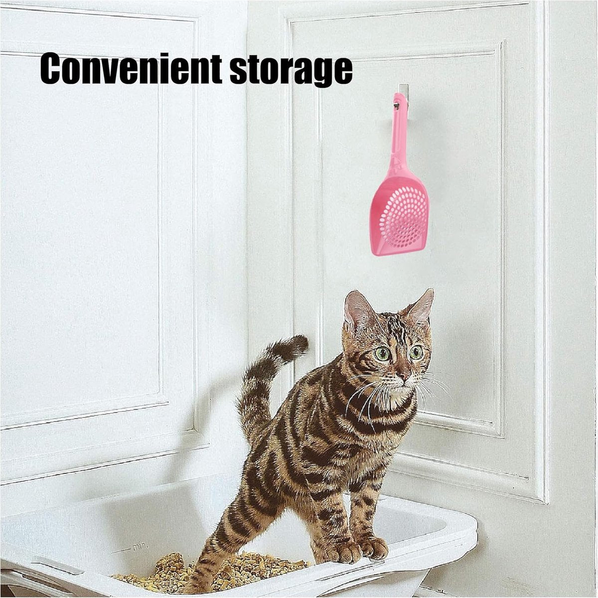 Cat Litter Scoop | Poop Scoop | 25 CM | Small Holes | Green - Image 4