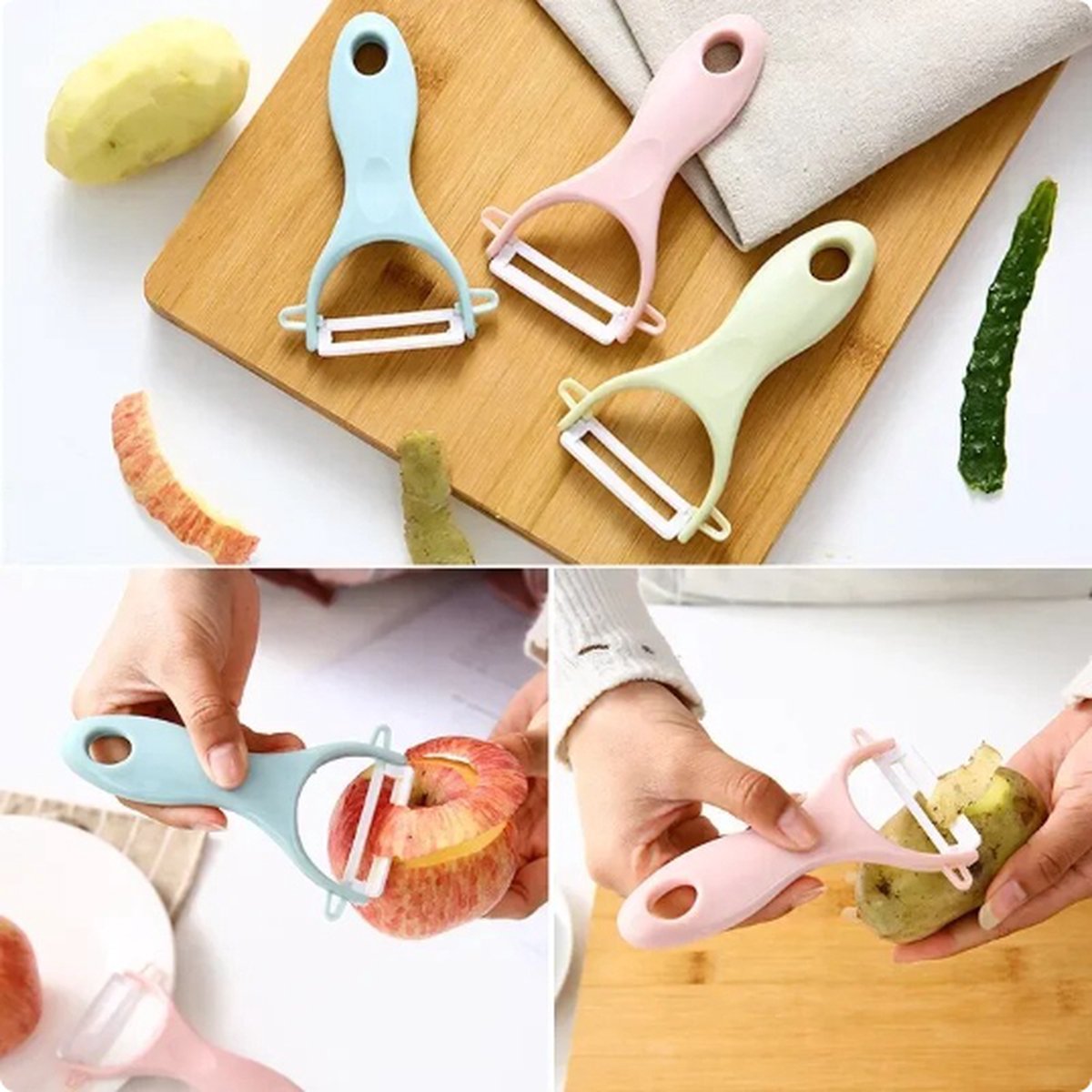 Peeler | Paring Knife | Potato Peeler | Vegetable Peeler | Blue - Image 3
