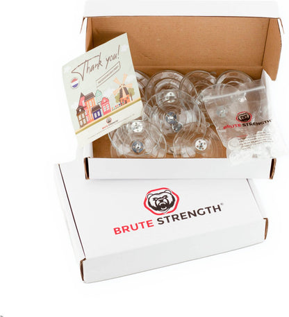 Brute Strength - 15 x Threaded Suction Cup - 40MM M4x10 - Suction cup with hook alternative to window film - sun protection suction cups - suction cup hooks - nut – bolt - glass - hanging hooks - Image 4