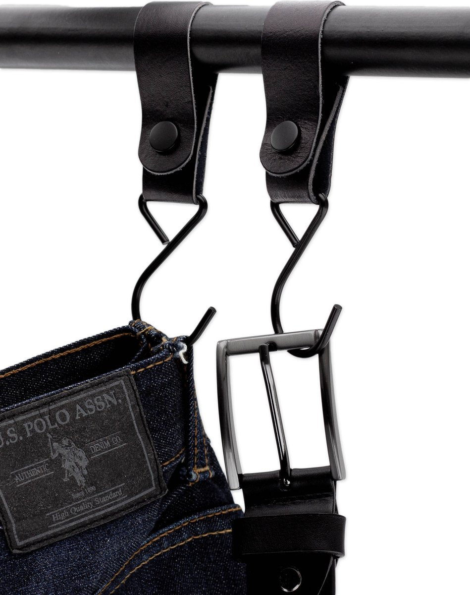 Brute Strength - Multifunctional Hook with Leather Loop - Cognac - 4 pieces - Coat Hook - Camping Hook - Leather - Hanging Hooks - Towel Hooks - Image 5
