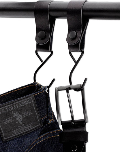 Brute Strength - Multifunctional Hook with Leather Loop - Cognac - 4 pieces - Coat Hook - Camping Hook - Leather - Hanging Hooks - Towel Hooks - Image 5