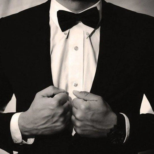 Bow tie – anthracite – bow – bow tie - pre-tied - Image 7