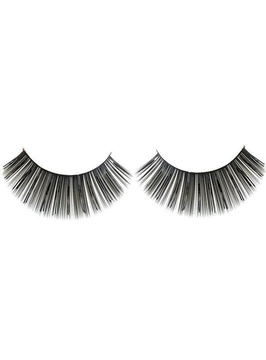 Long Black False Eyelashes with Tinsel Highlights