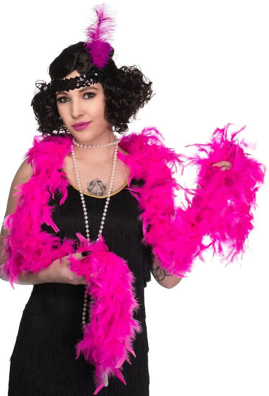 Hot Pink Feather Boa Costume Accessory