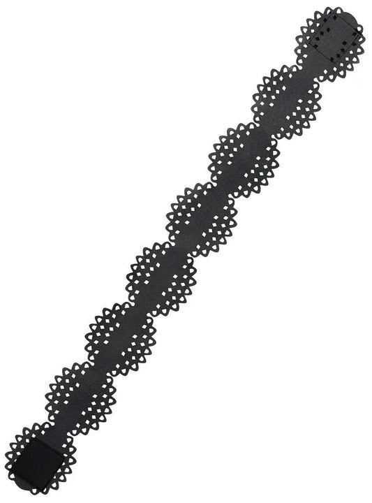 Decorative Womens Black Wednesday Addams Costume Belt - Image 2