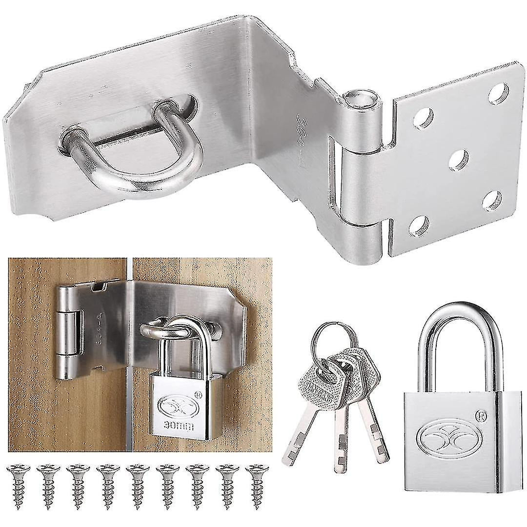 30mm Door Bolt with Latch and Keys - Heavy-Duty Security Lock for Home & Office - Image 2