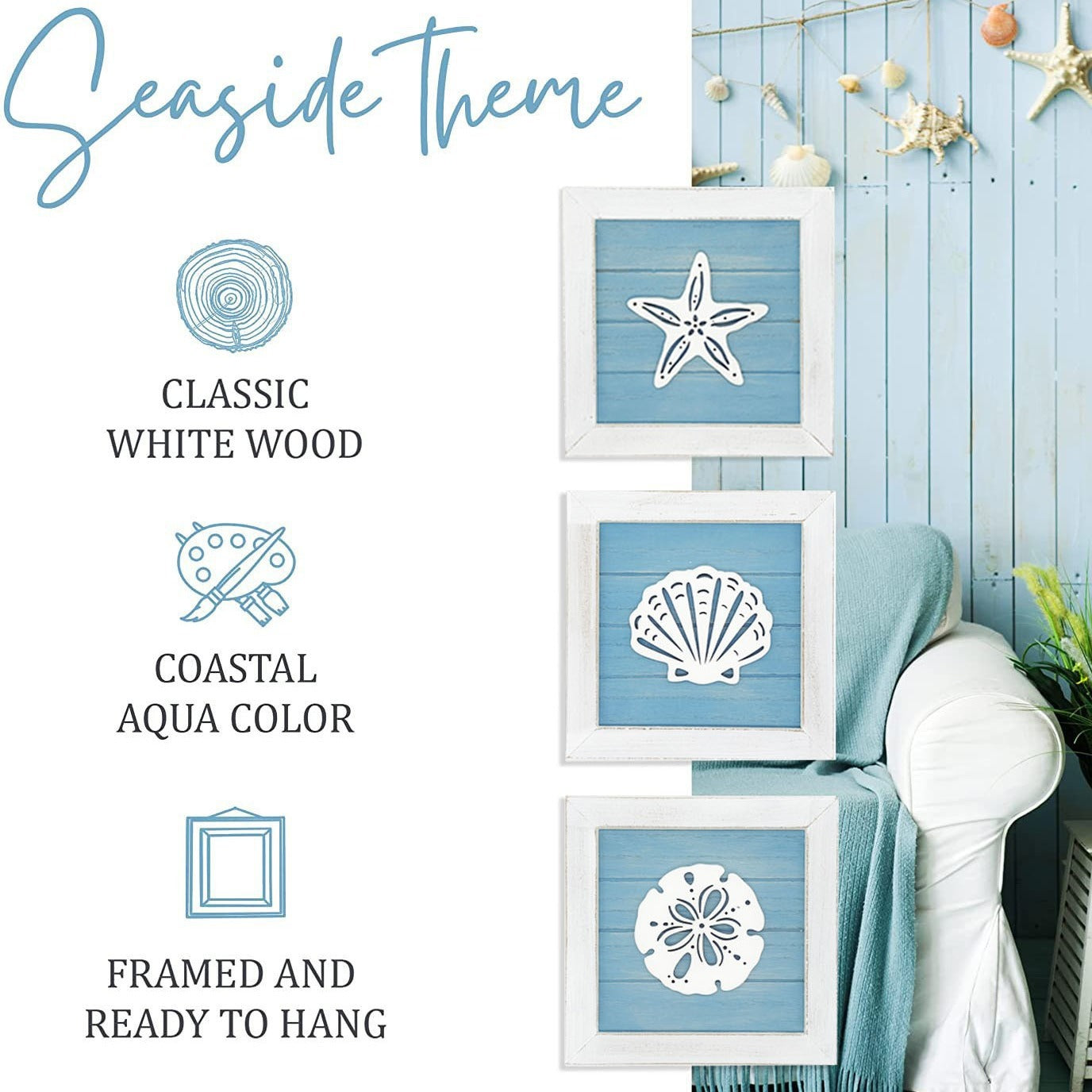 Nautical Theme Bathroom Sign - Decorative Hanging Plaque for Bathroom - Image 2