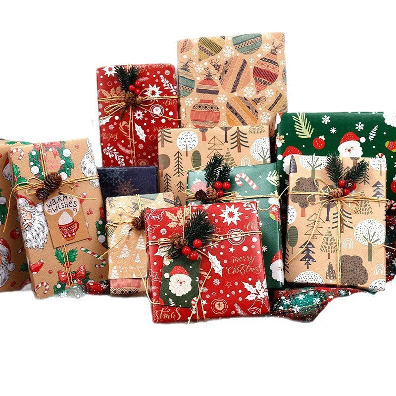 Christmas Gift Wrapping Paper - 6-Pack "Fireplace Sweet Dreams" Series (50x70cm) - Image 3