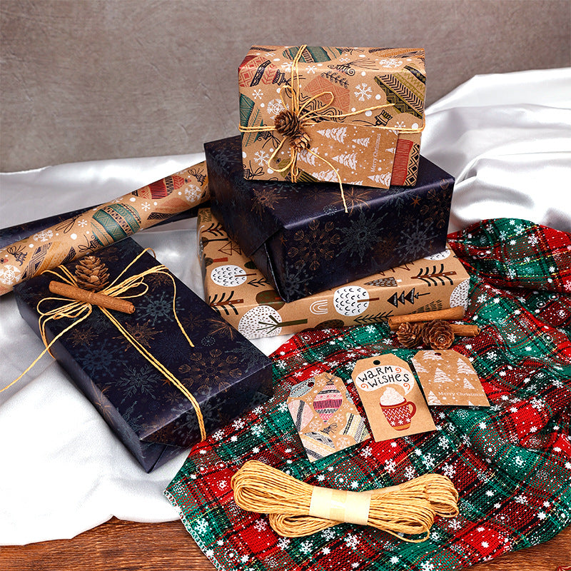 Christmas Gift Wrapping Paper - 6-Pack "Fireplace Sweet Dreams" Series (50x70cm) - Image 4