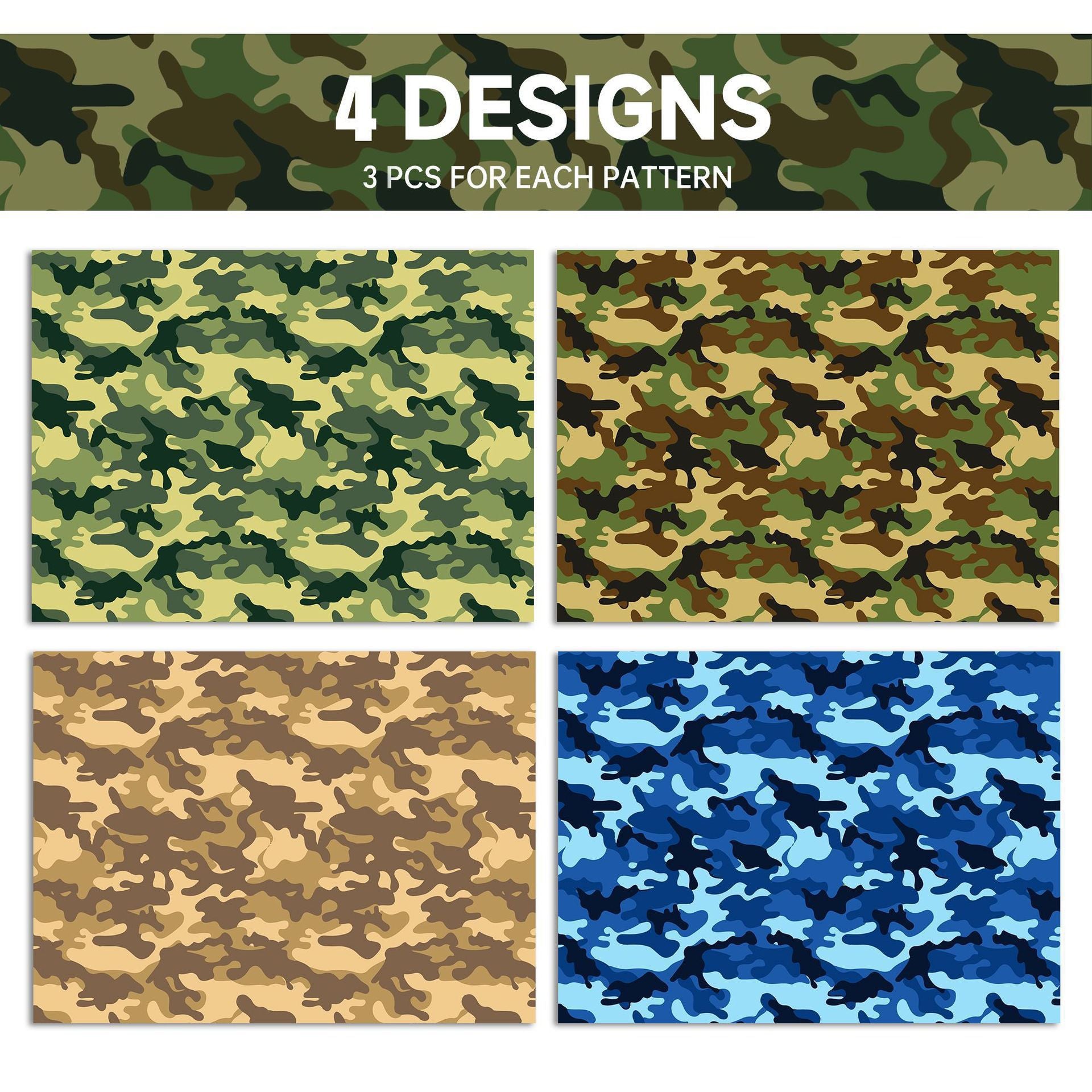 Wrapping Paper - Style WZ021 (12-Sheet Set) - Image 4
