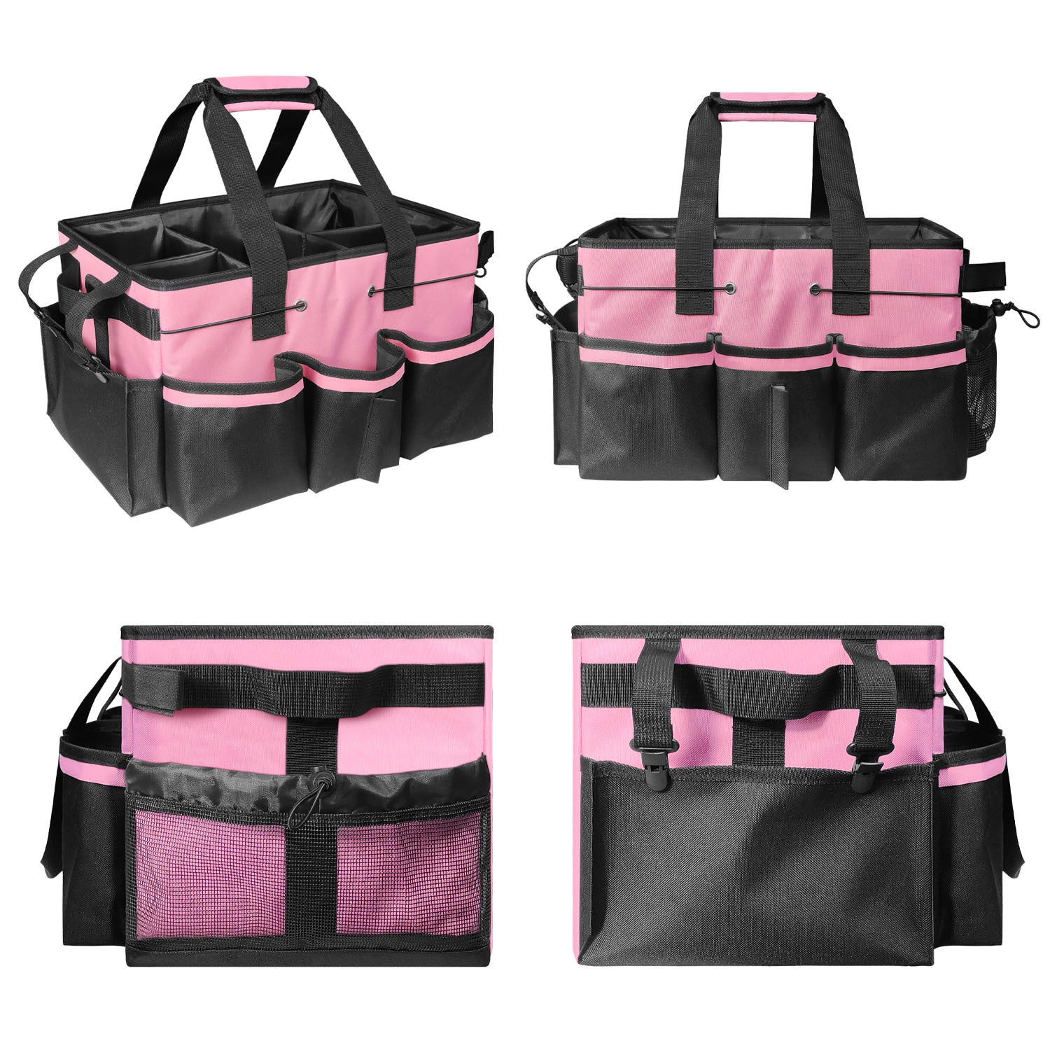 Gray Cleaning Kit - Multi-Purpose Cleaning Supplies Organizer Bag - Image 2