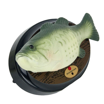 Singing Fish Decoration - Green with Square Base - Image 3