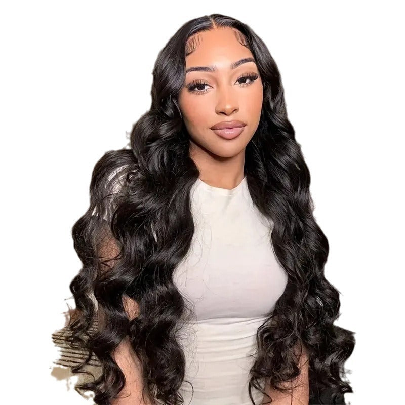 28-Inch Black Wig - Long Straight Synthetic Hair Wig for Daily Wear & Cosplay - Image 2