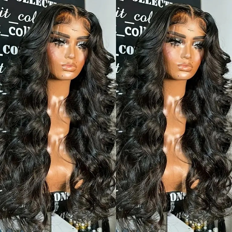 28-Inch Black Wig - Long Straight Synthetic Hair Wig for Daily Wear & Cosplay - Image 3