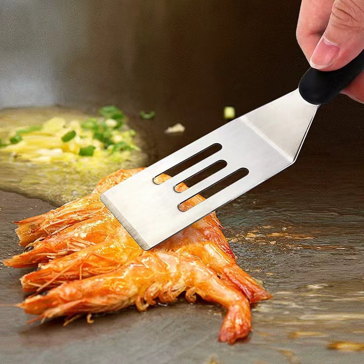 1 pc Teppanyaki steak spatula, Japanese cuisine small spatula, cooking tool (silver) - Image 4