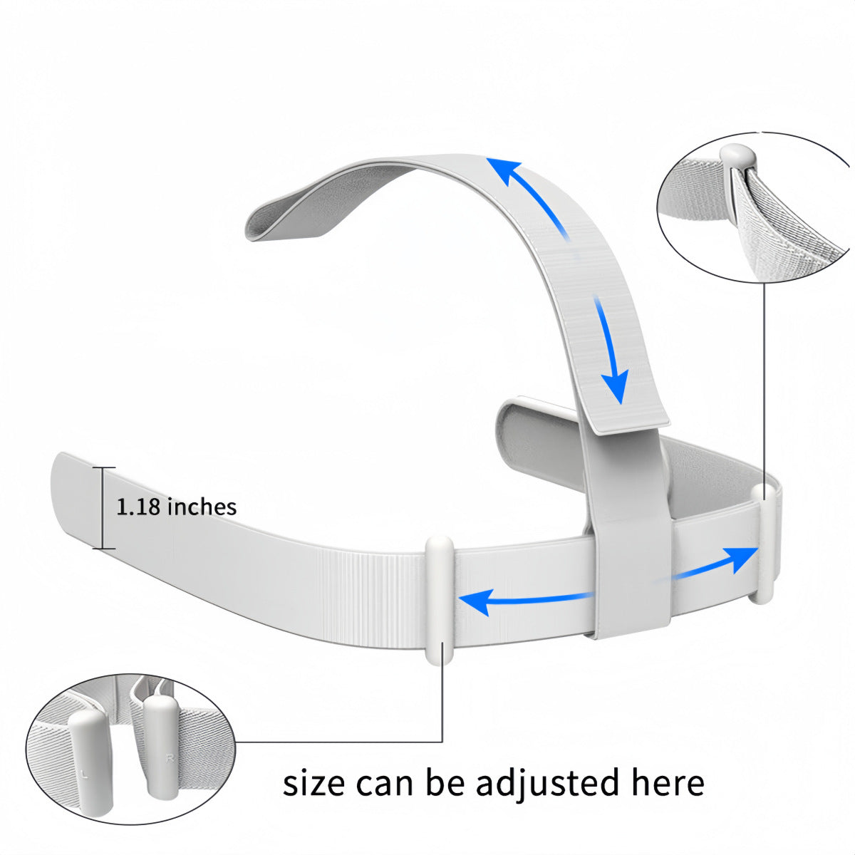1 pc oculus meta quest2 Original headband/elastic tie headband - Image 2