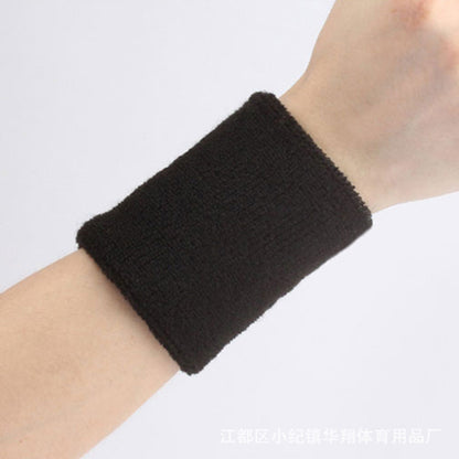 6pcs sports wrist guards, sweat-absorbing towel wrist guards, basketball fitness wrist guards, anti-sprain wrist guards (black) - Image 2