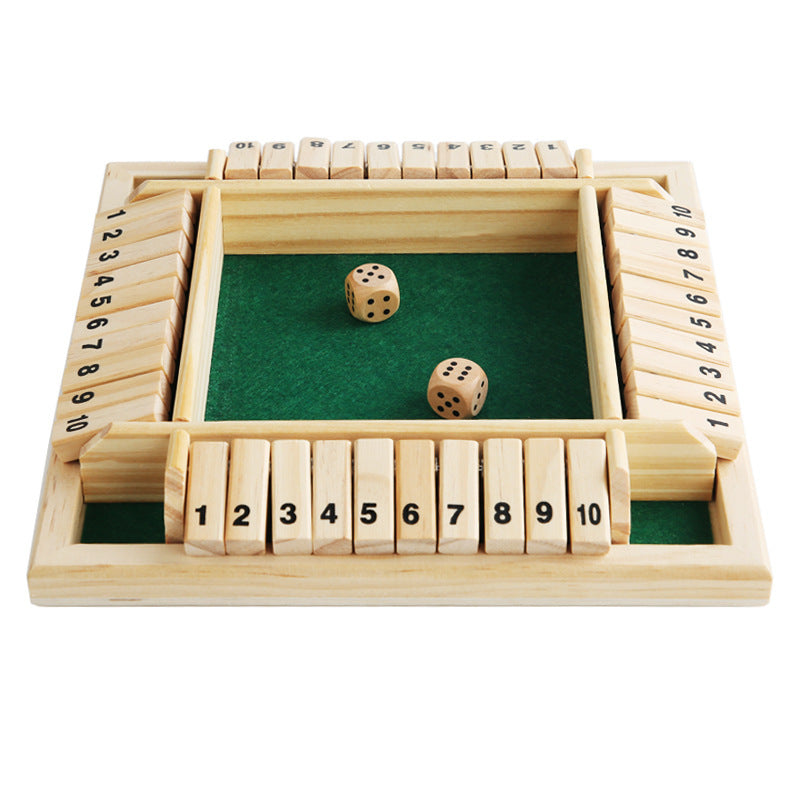 A green card-flipping toy, an interactive and educational toy for parties, a casual game prop for board game cards with four-sided numbers - Image 4