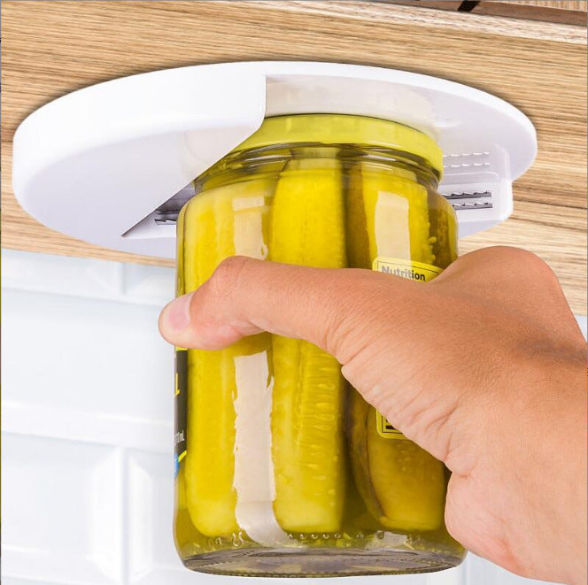 1 pc Jar Opener Round can opener Kitchen cabinet bottom lid can opener table bottom can opener - Image 2