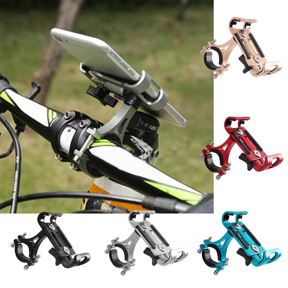1pc bicycle aluminum alloy fixed frame, mobile phone stand, rotating mobile phone stand for cycling (red) - Image 2