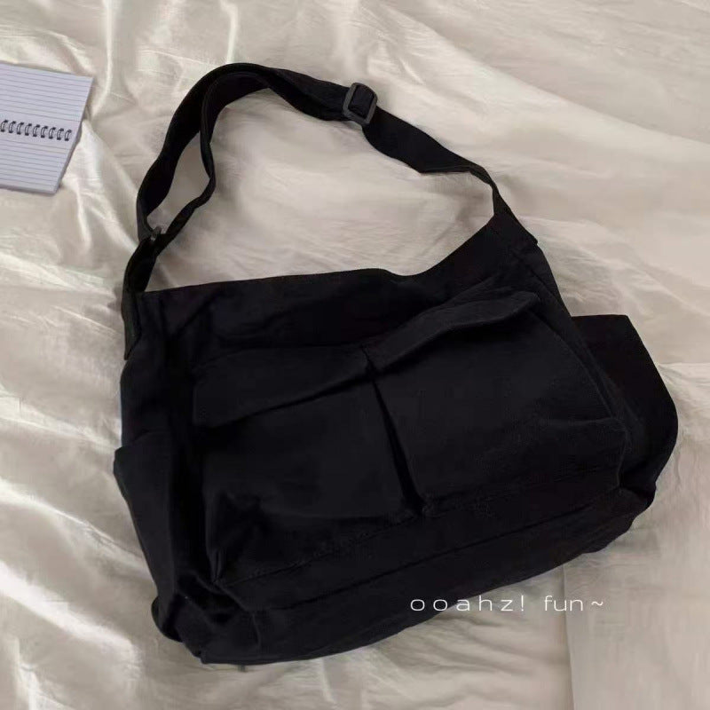 Black Single Shoulder Bag - Stylish Crossbody Bag for Daily Use - Image 2