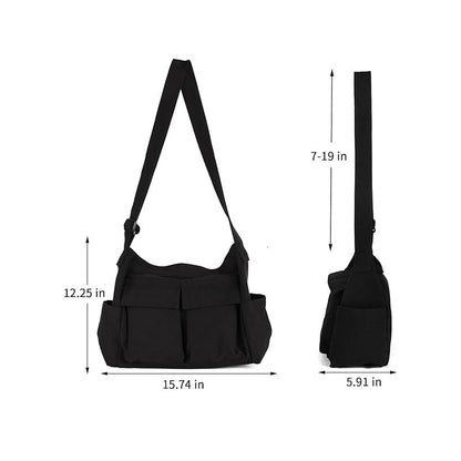Black Single Shoulder Bag - Stylish Crossbody Bag for Daily Use - Image 3