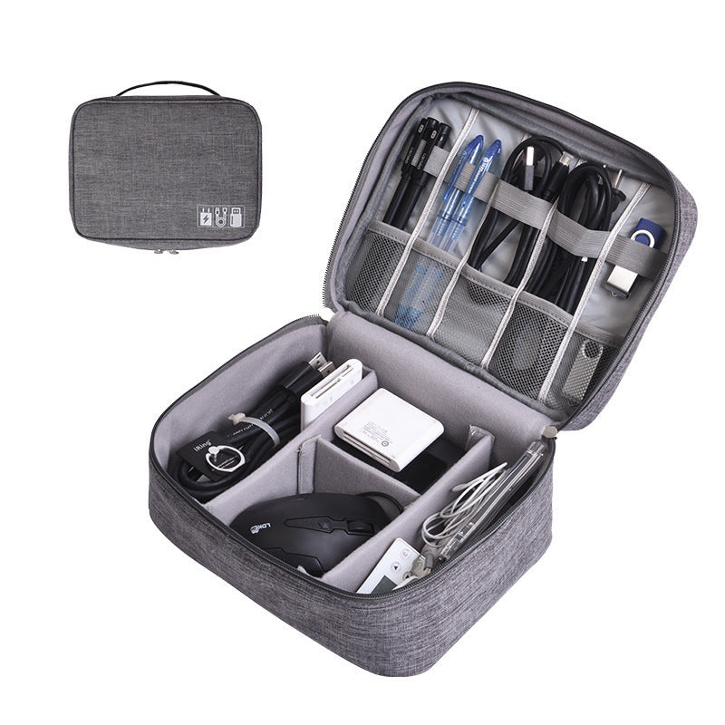 Navy Blue Data Storage Bag - Organizer for Cables, Chargers & Tech Accessories - Image 3