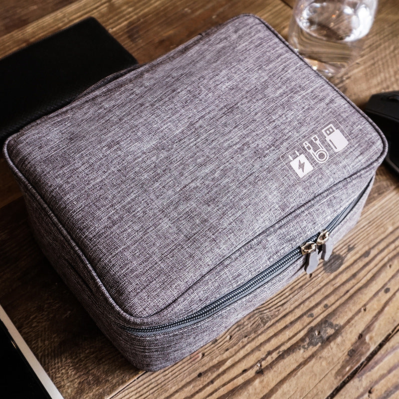 Navy Blue Data Storage Bag - Organizer for Cables, Chargers & Tech Accessories - Image 4