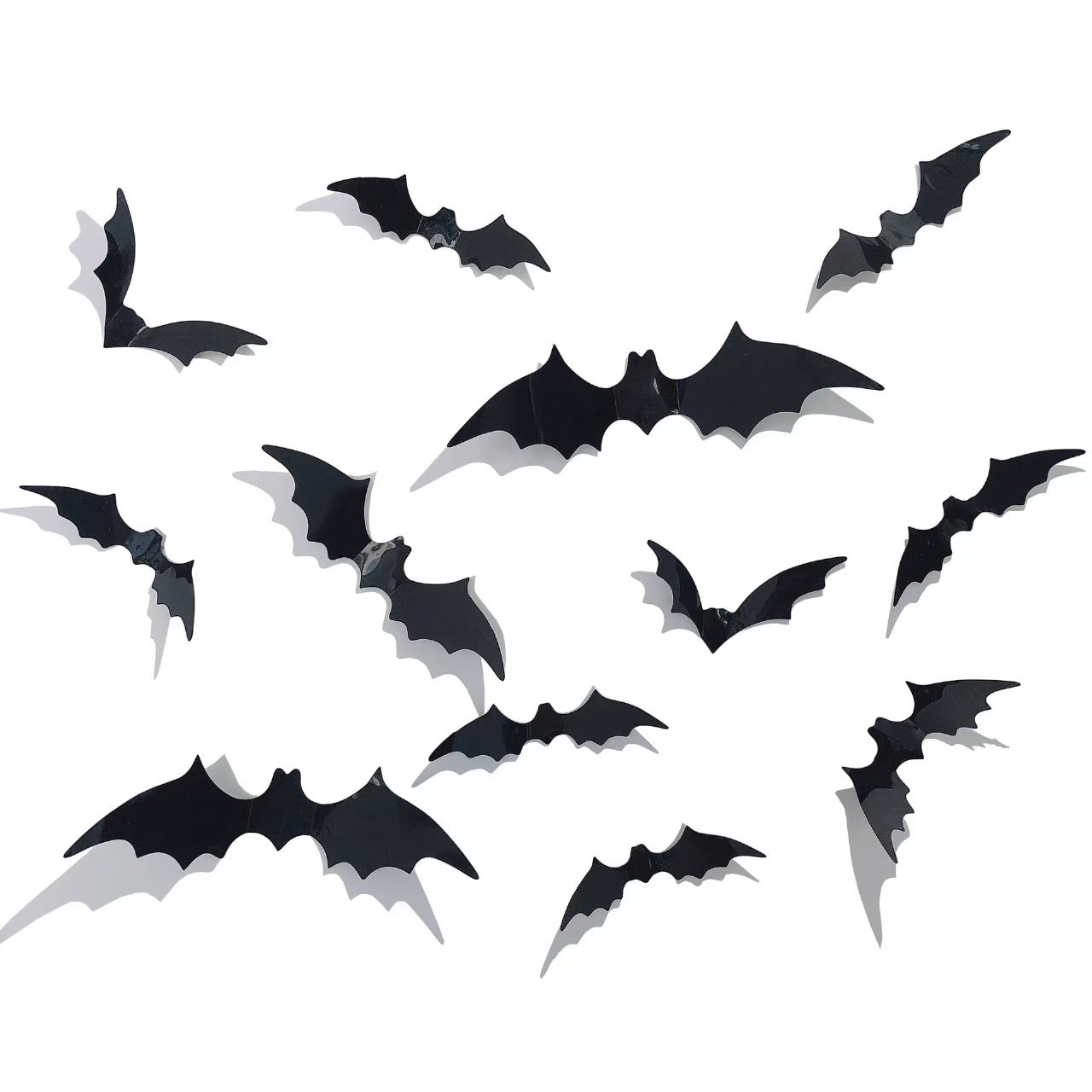 Halloween Bat Wall Stickers - Removable Spooky Decor Decals - Image 2